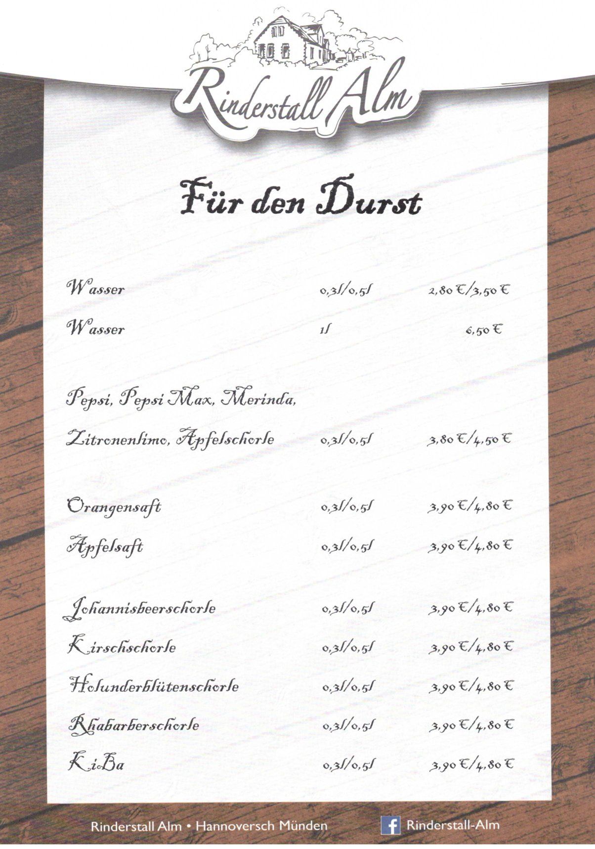 Speisekarte Seite 5