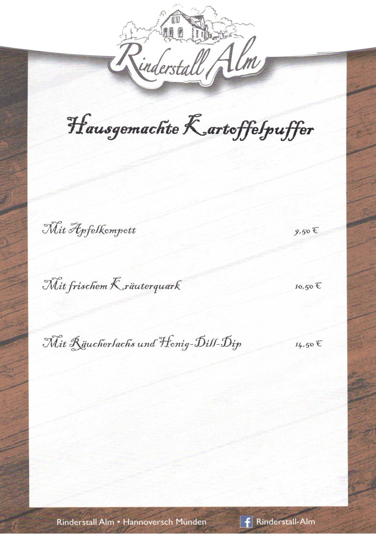 Speisekarte Seite 3