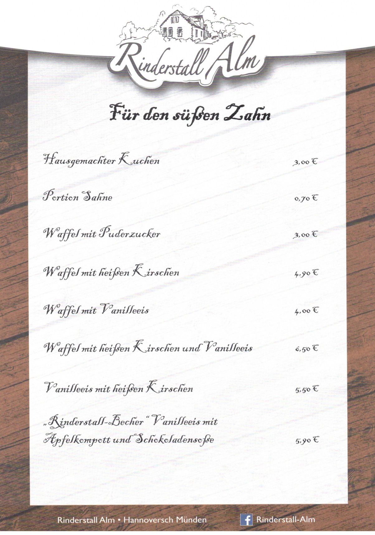 Speisekarte Seite 4